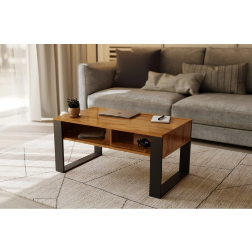 Stolik kawowy ST7 Dąb Wotan prostokątny nowoczesny loft